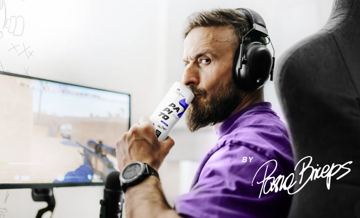 PashaBiceps презентує свій власний бренд енергетичних напоїв — Papito Energy