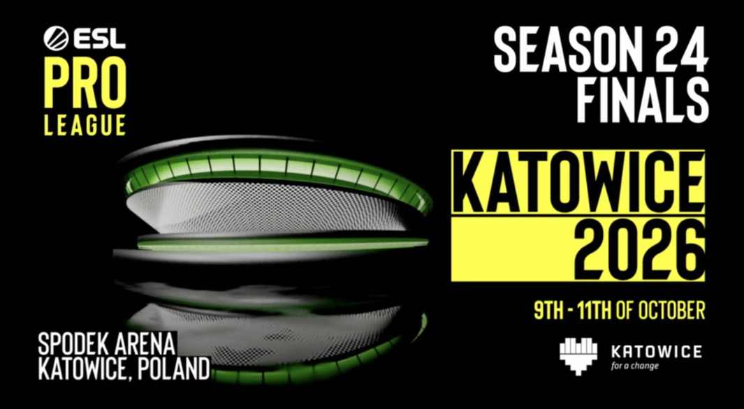 Фінал 24-го сезону ESL Pro League 2026 року відбудеться у Катовіце