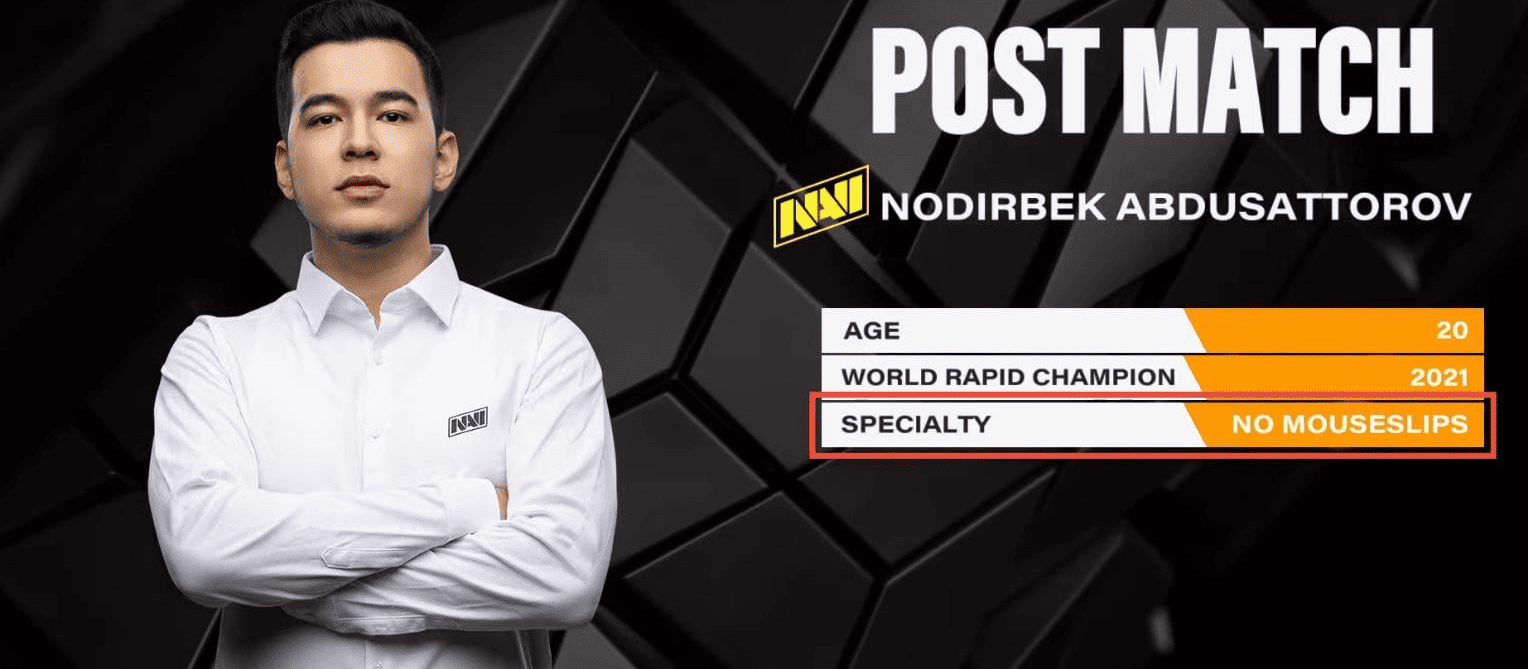 Шахіст NAVI Нодірбек Абдусатторов виграв турнір Prague International Chess Festival 2026 – Masters